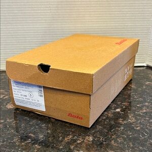 Empty Bata Shoe Box in Brown with Red Logo